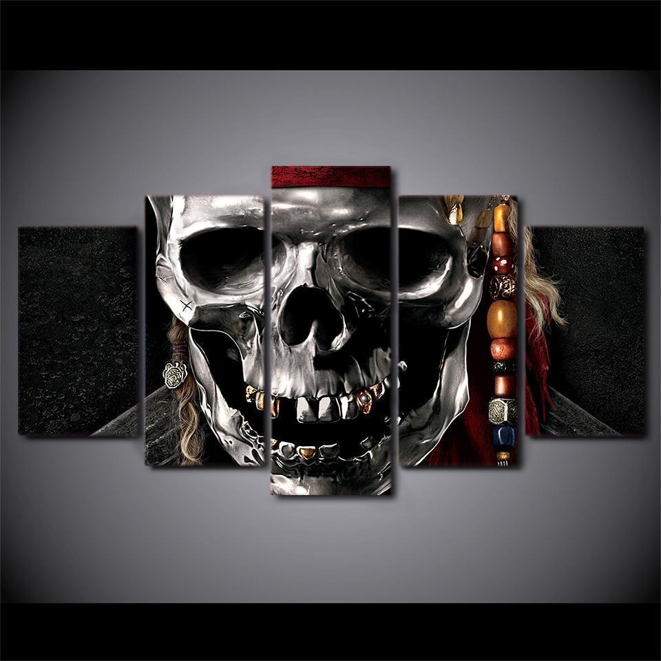 Pirates of the Caribbean The Skull 2 Movie Canvas Wall Art