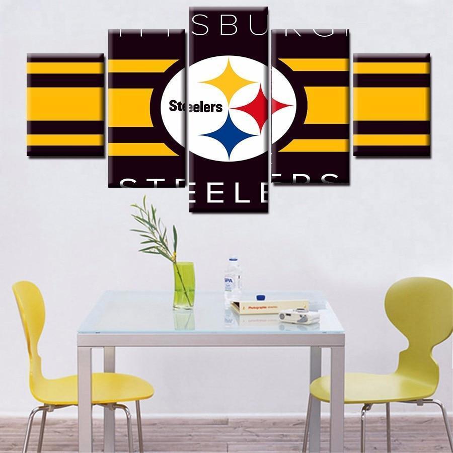 Pittsburgh Steelers Logo Poster 1  Football Canvas Wall Art