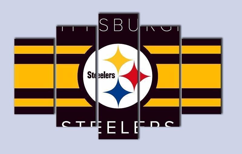 Pittsburgh Steelers Logo Poster 1  Football Canvas Wall Art