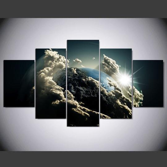 Planet Earth Space Canvas Wall Art