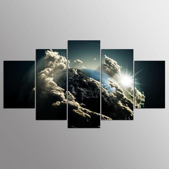 Planet Earth Space Canvas Wall Art