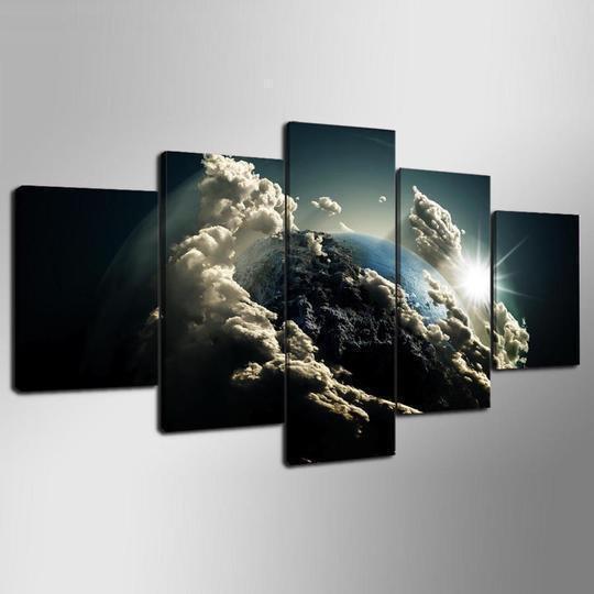 Planet Earth Space Canvas Wall Art
