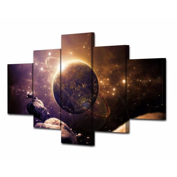 Planet Galaxy Space Canvas Wall Art