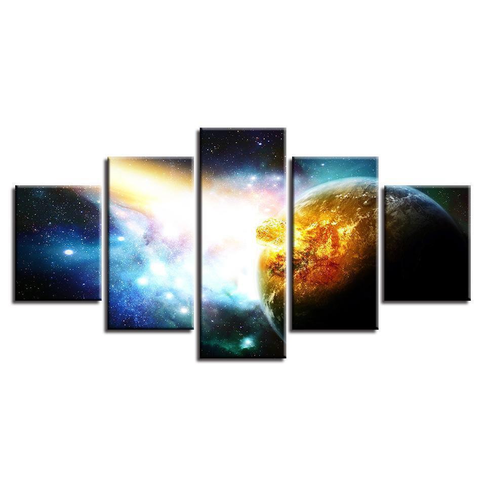Planet Landscape Space Canvas Wall Art