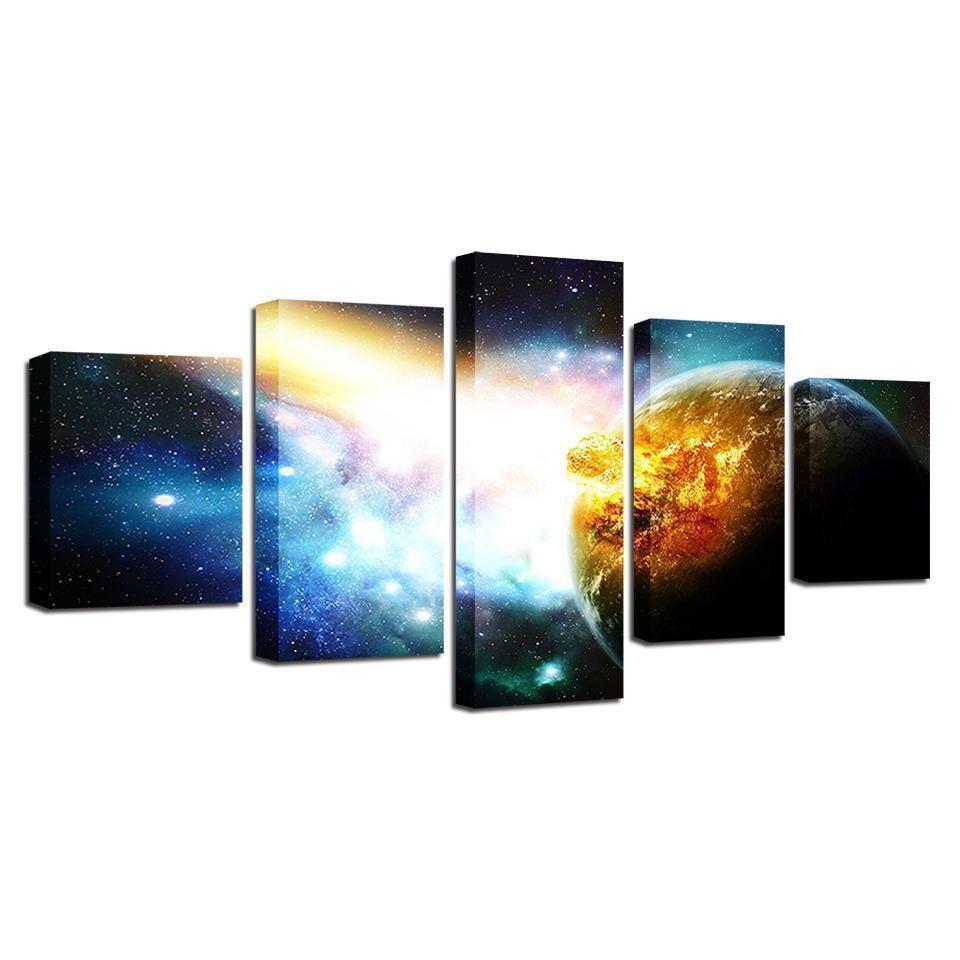 Planet Landscape Space Canvas Wall Art