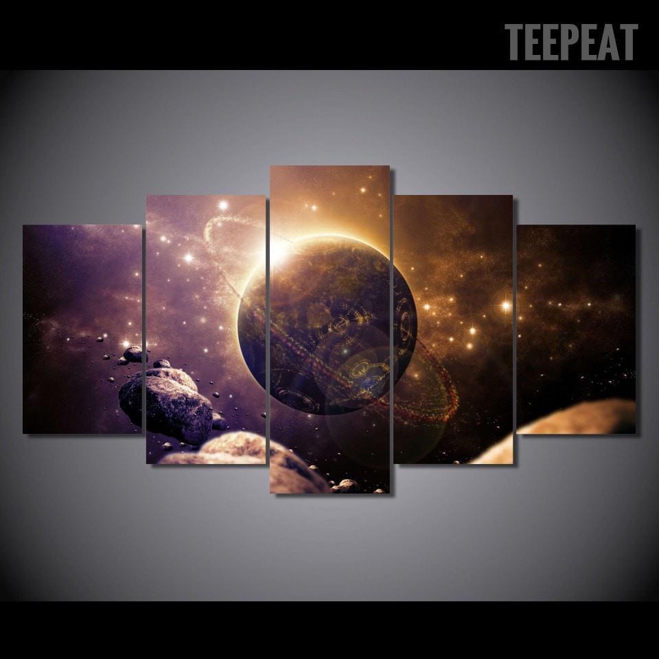 Planet Of The Universe 1 Space Canvas Wall Art