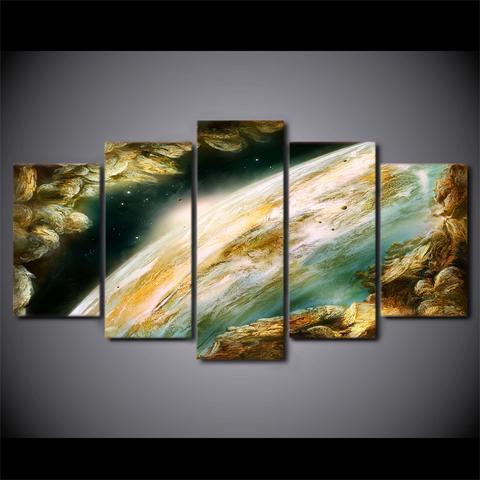 Planet Space Surface -space Canvas Wall Art