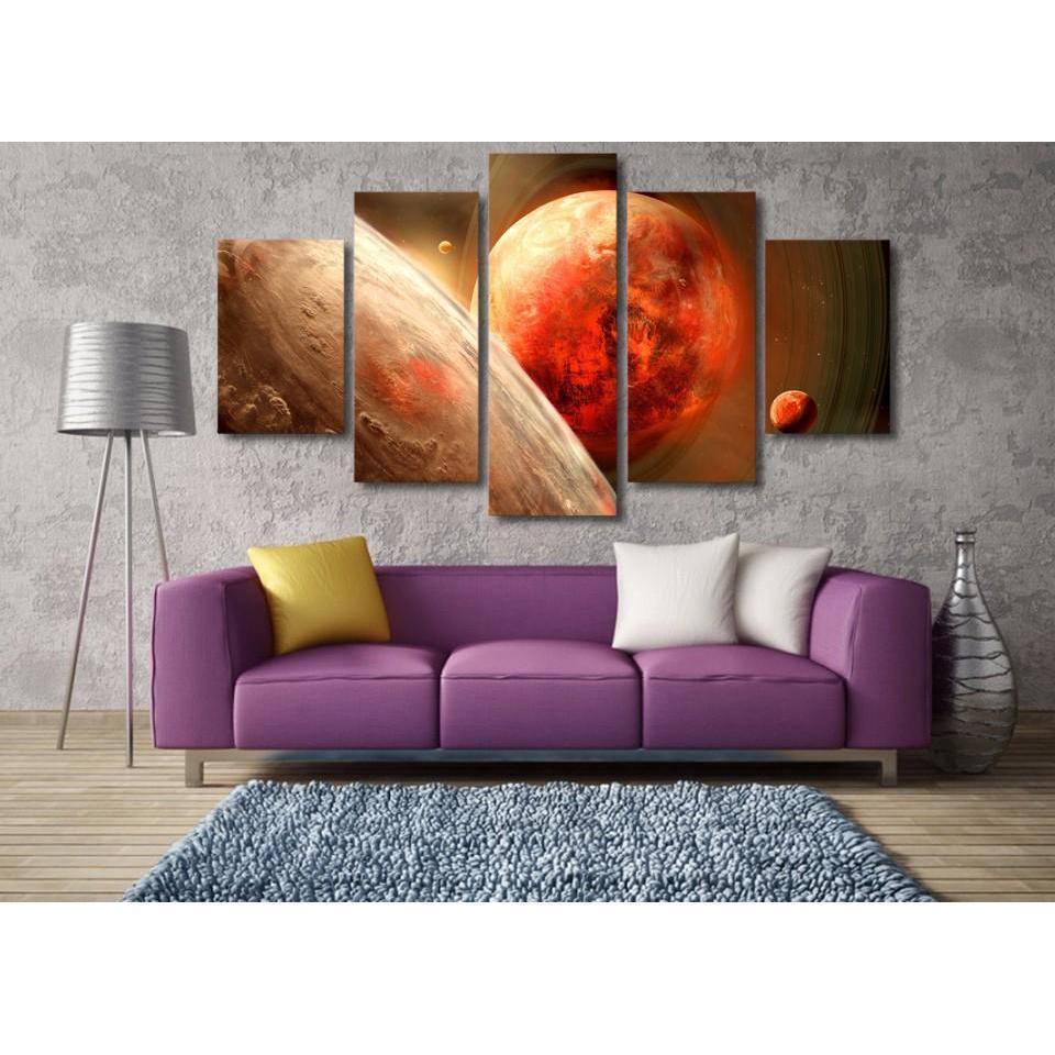 Planet The One Space Universe Canvas Wall Art