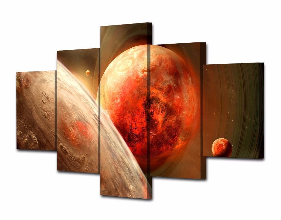 Planet The One Space Universe Canvas Wall Art