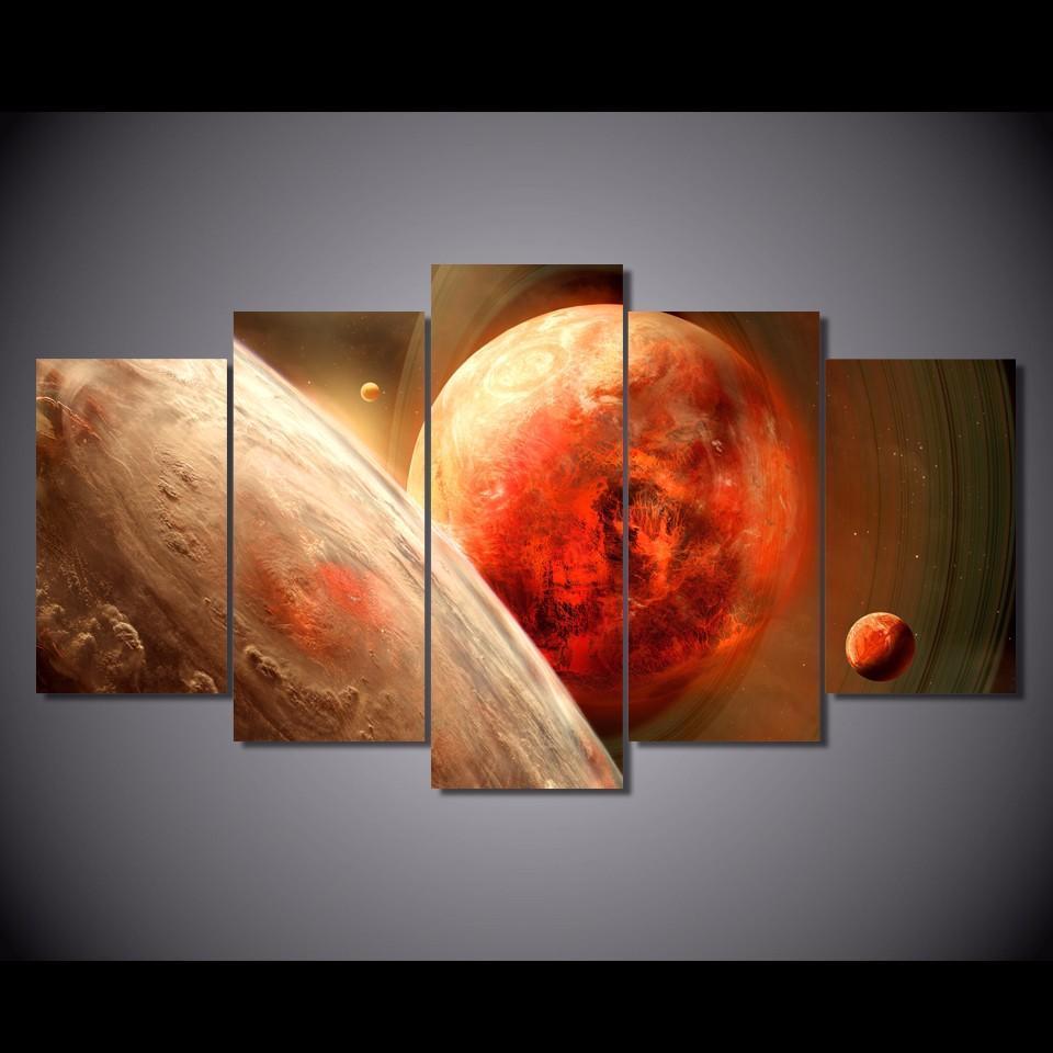 Planet The One Space Universe Canvas Wall Art