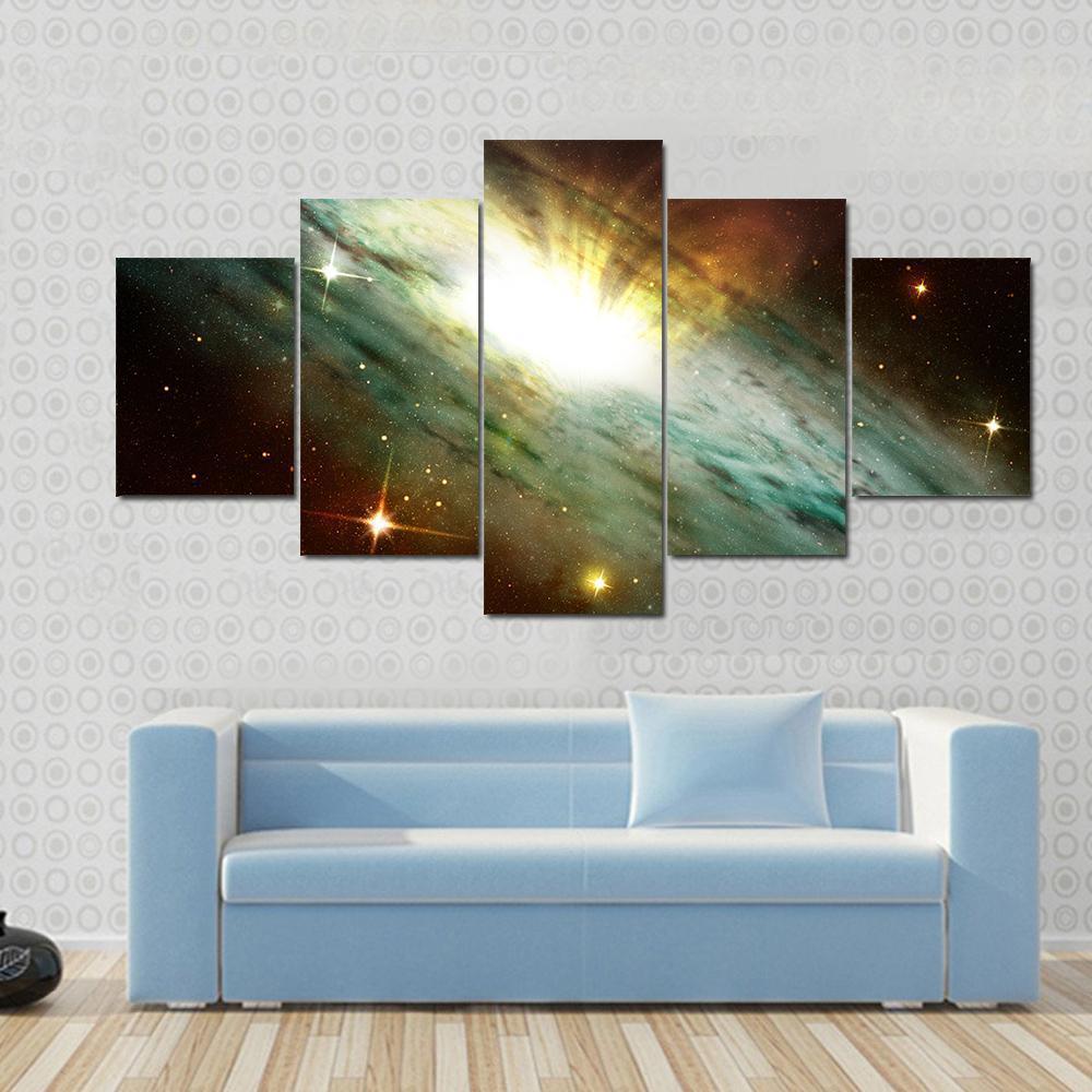 Planetary Nebula In Deep Space Canvas Wall Art