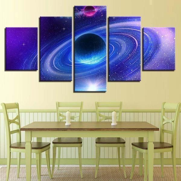 Planetary Space Canvas Wall Art