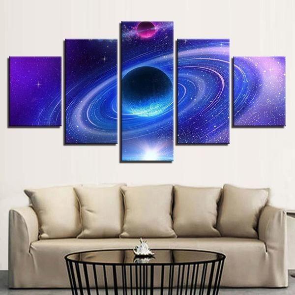 Planetary Space Canvas Wall Art