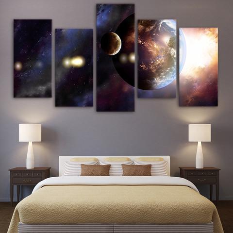 Planets Space Canvas Wall Art