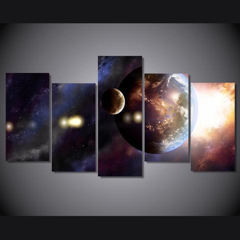Planets Space Canvas Wall Art