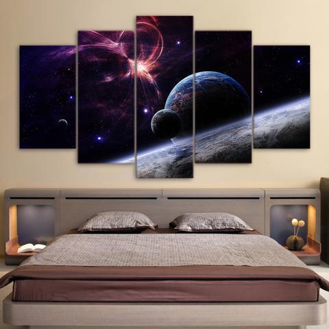 Planets, Stars And Galaxies Space Canvas Wall Art
