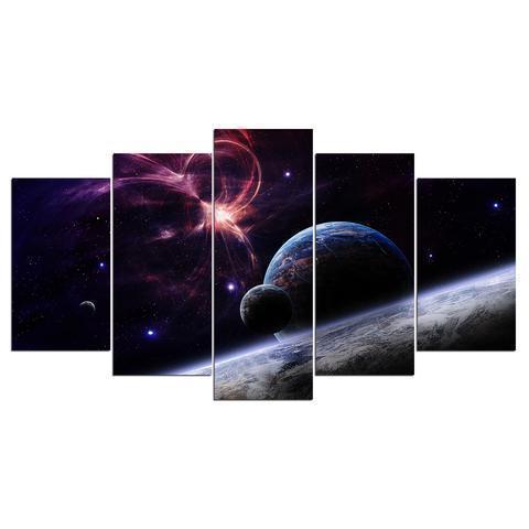 Planets, Stars And Galaxies Space Canvas Wall Art