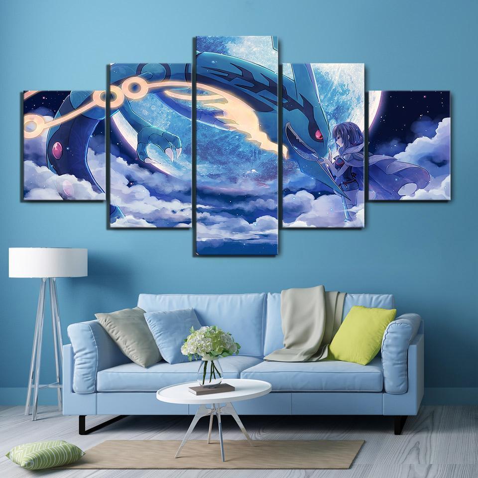 Pokemon Character Poster 3 Anime Canvas Wall Art
