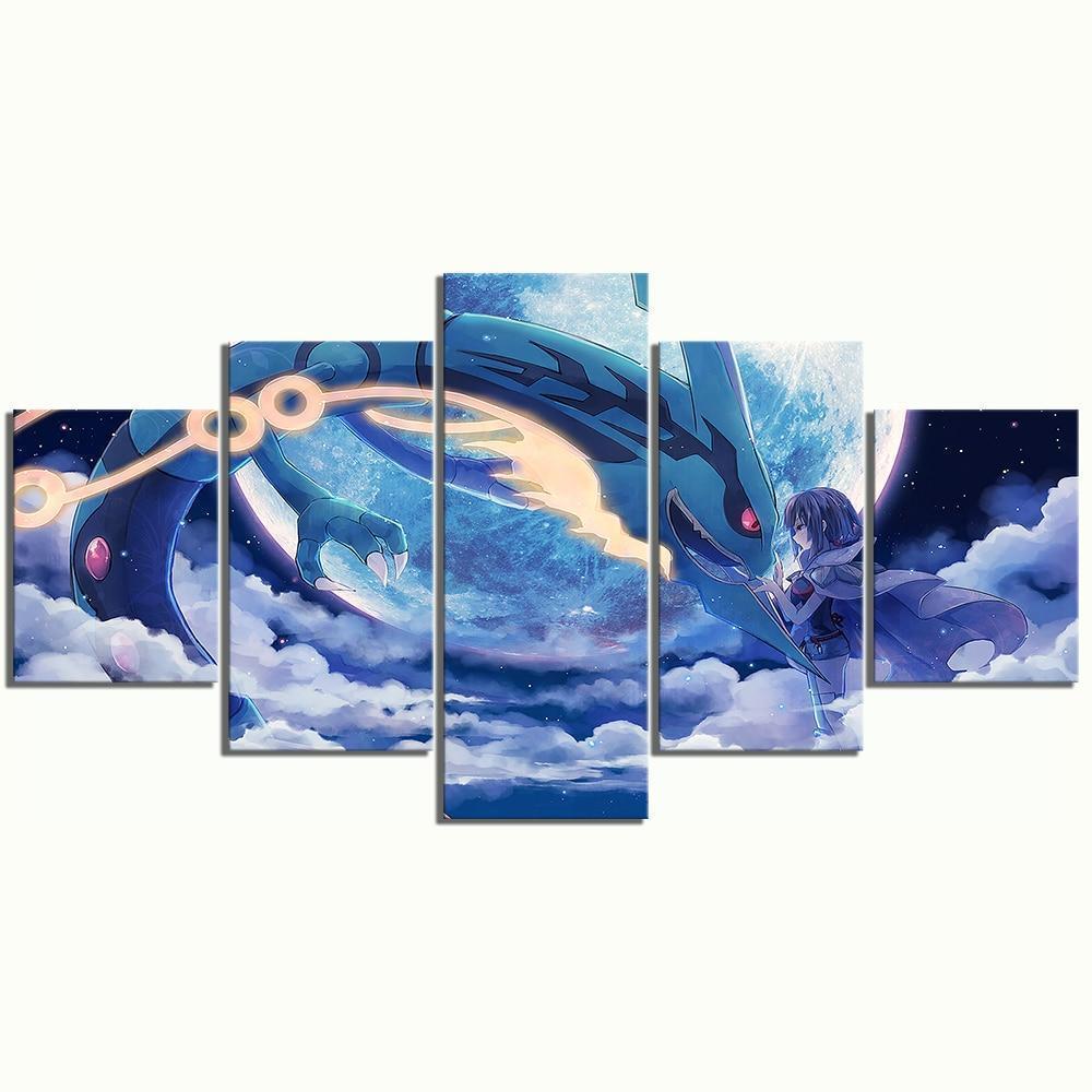 Pokemon Character Poster 3 Anime Canvas Wall Art