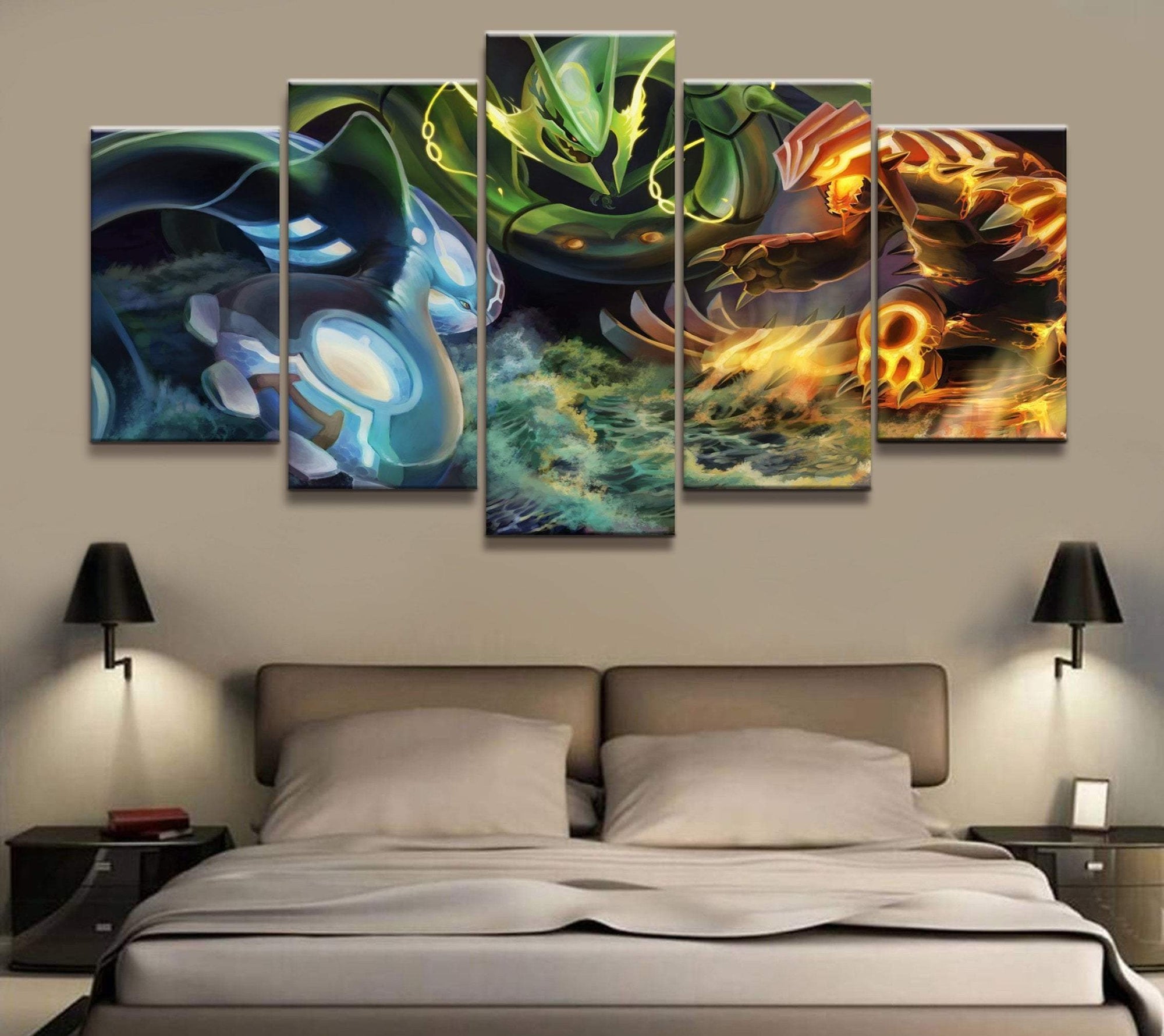 Pokemon Characters Poster 1 Anime Canvas Wall Art