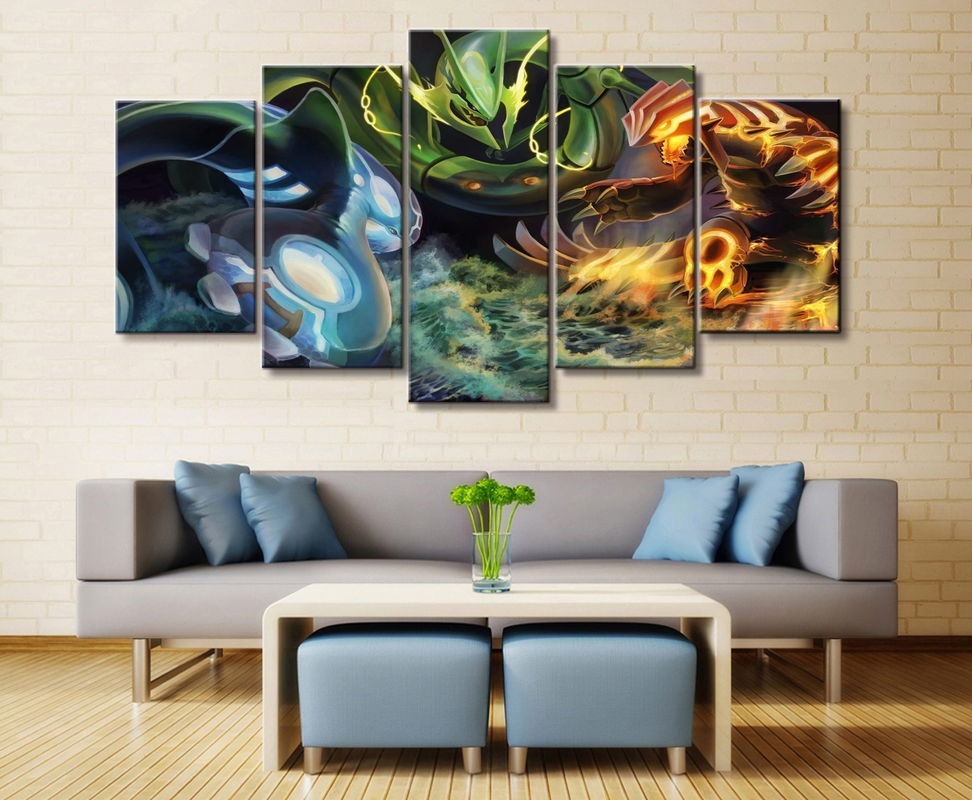 Pokemon Characters Poster 1 Anime Canvas Wall Art
