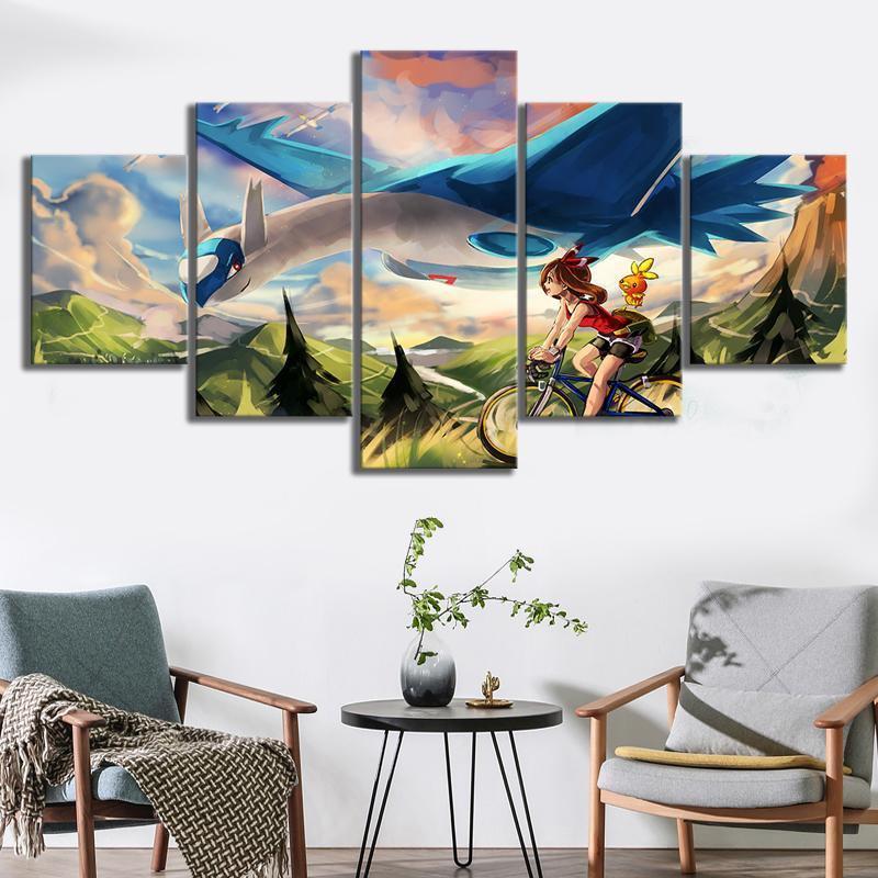 Pokemon Latios Anime Canvas Wall Art