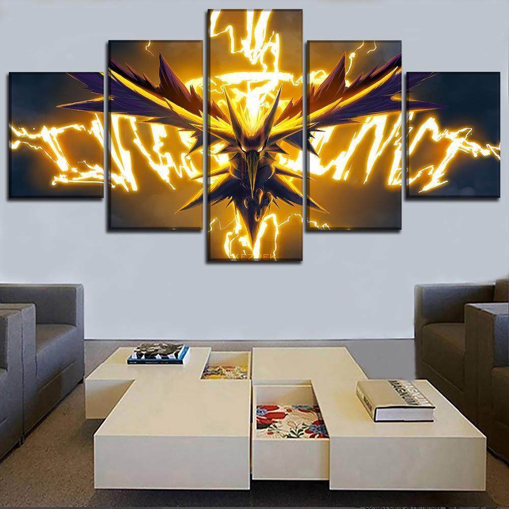 Pokemon Legendary Bird Trio Poster 1 Anime Canvas Wall Art