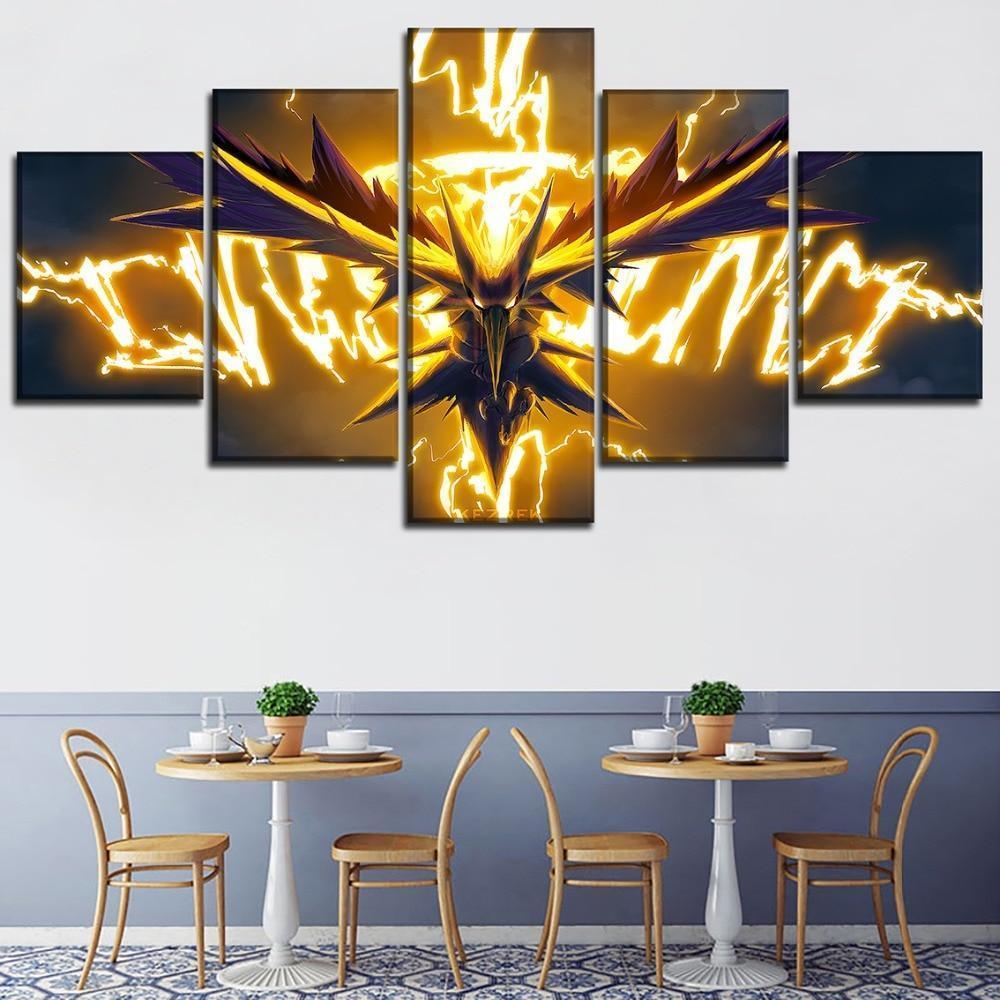 Pokemon Legendary Bird Trio Poster 1 Anime Canvas Wall Art