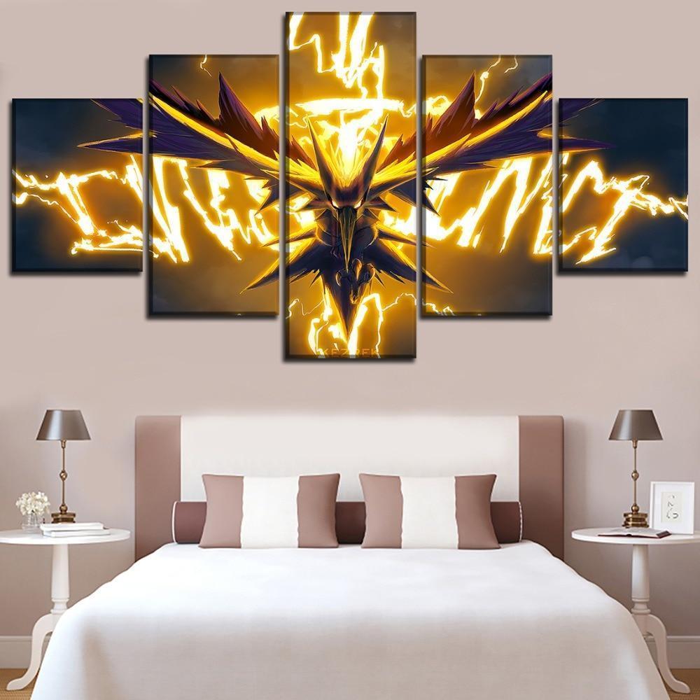Pokemon Legendary Bird Trio Poster 1 Anime Canvas Wall Art