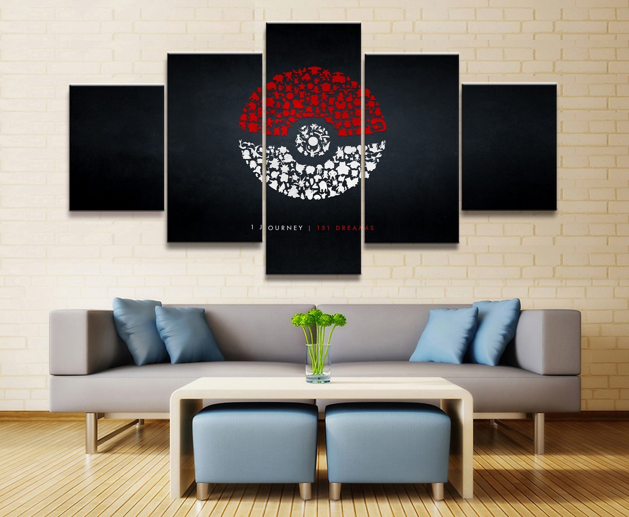 Pokemon Poké Ball Anime Canvas Wall Art