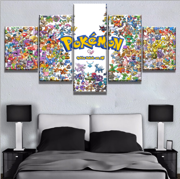 Pokemon Poster Anime Canvas Wall Art