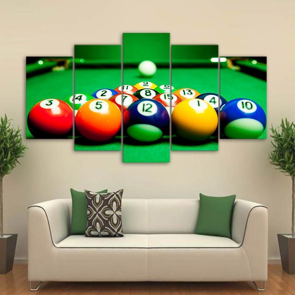 Pool Break Sport Canvas Wall Art