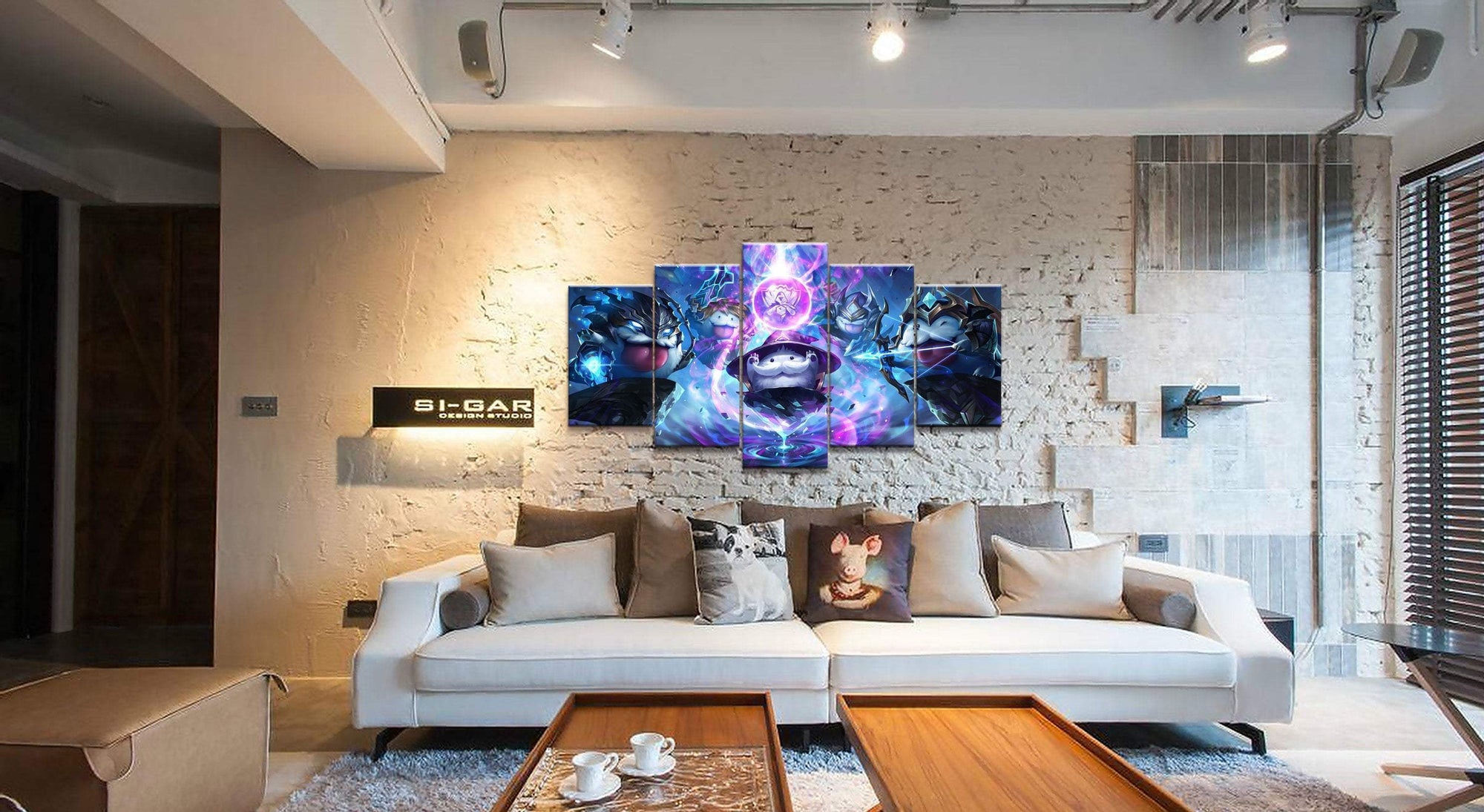 LOL League Of Legends Poro Cute Game Canvas Wall Art