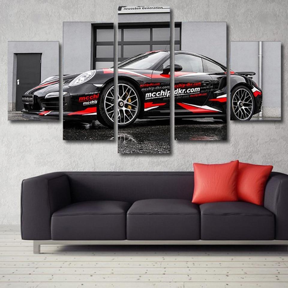 Porsche 911 Turbo S Car Canvas Wall Art