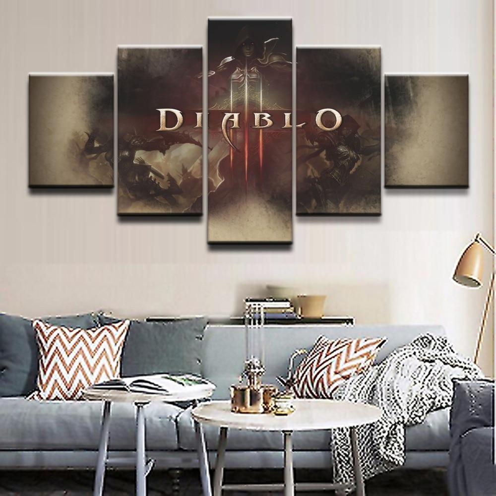 Poster 1 Diablo III Reaper Of Soul Gaming Canvas Wall Art