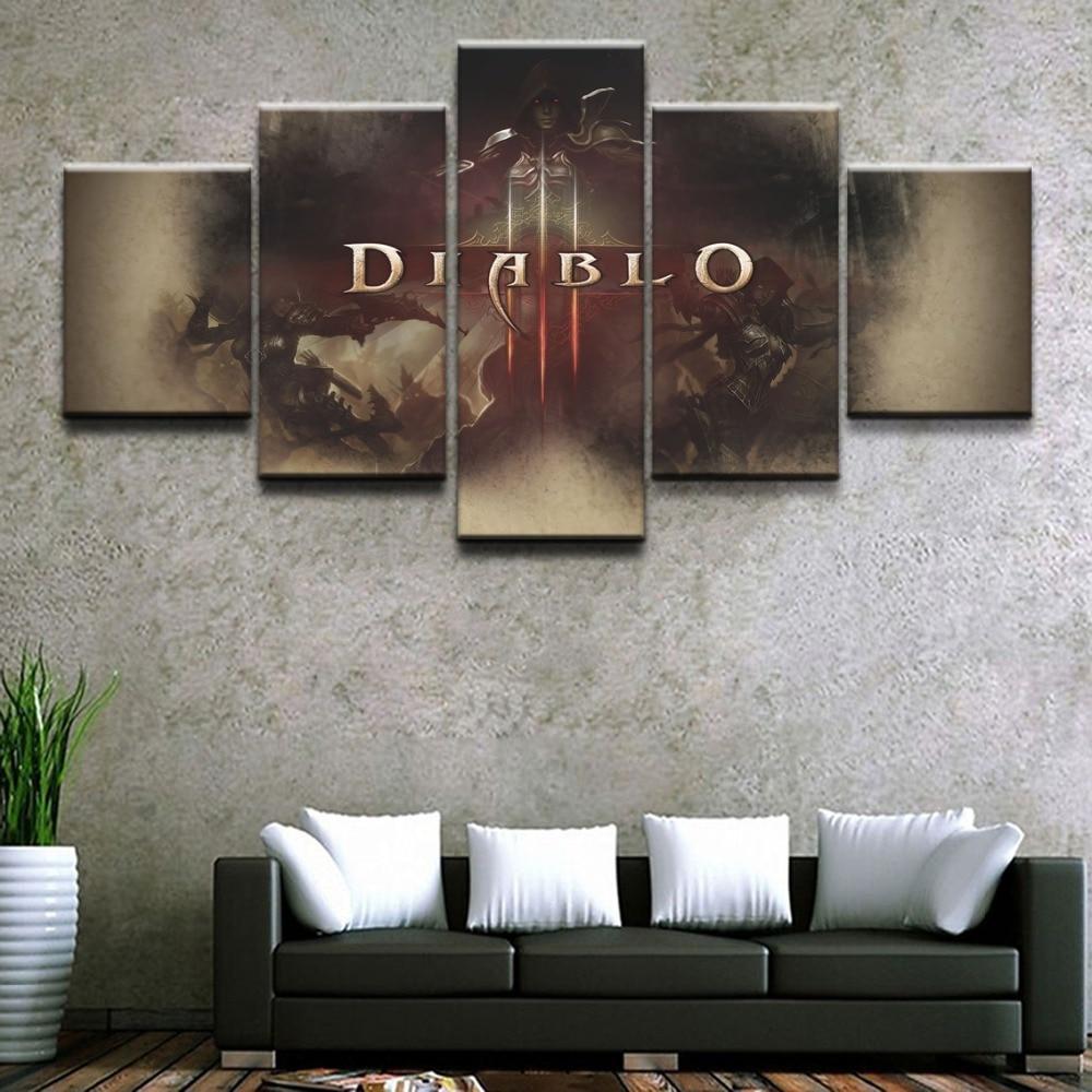 Poster 1 Diablo III Reaper Of Soul Gaming Canvas Wall Art