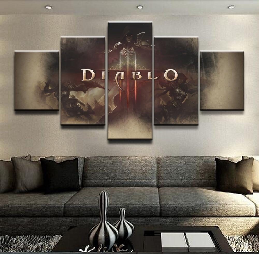 Poster 1 Diablo III Reaper Of Soul Gaming Canvas Wall Art