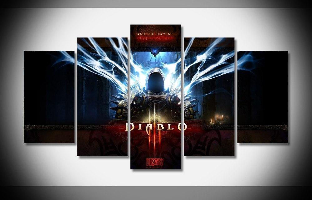 Poster 3 Diablo III Gaming Canvas Wall Art