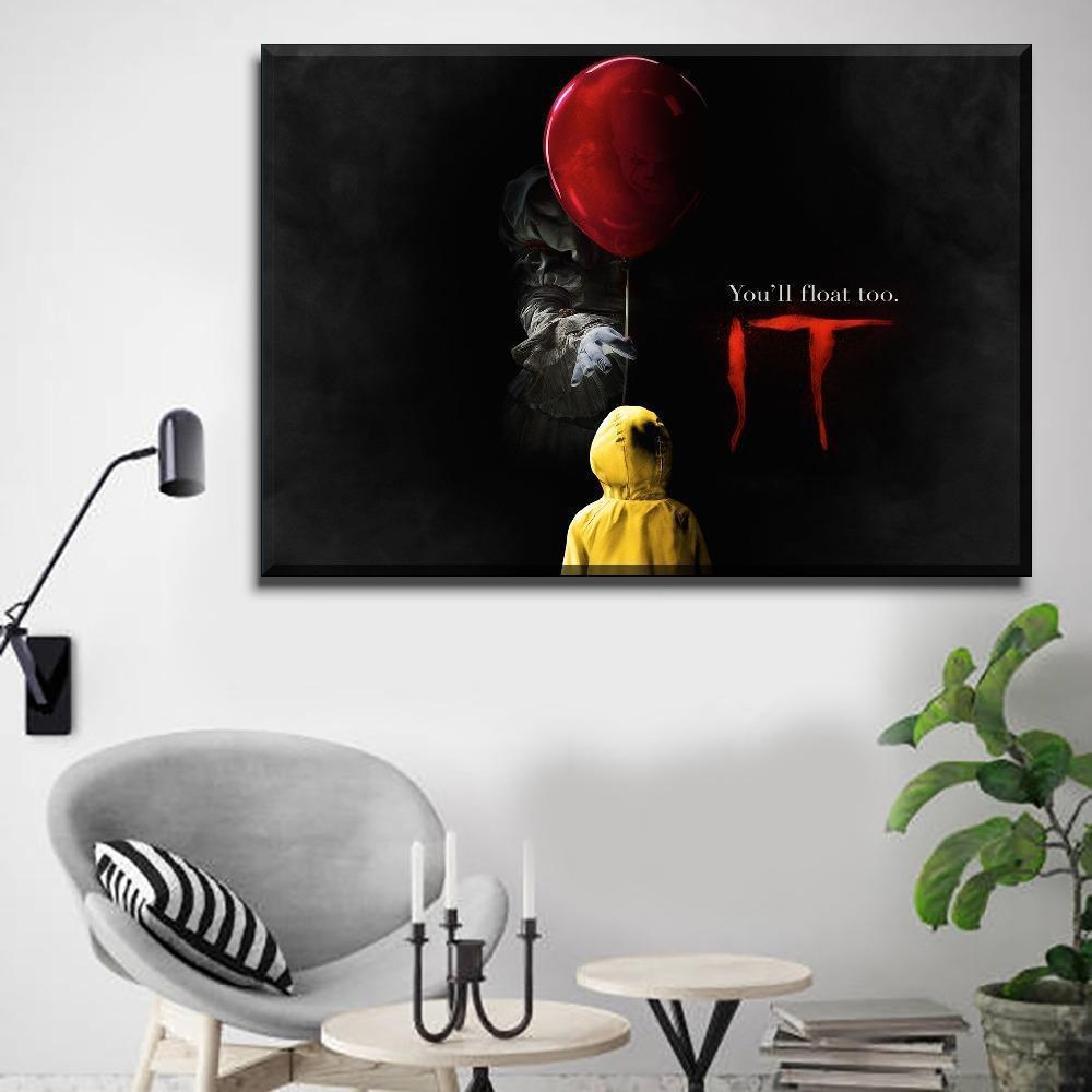Poster Movie It Canvas Wall Art