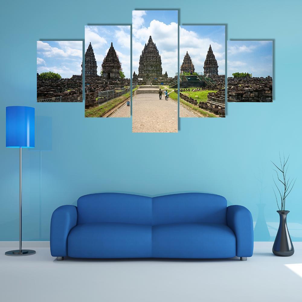 Prambanan Temple Nature Canvas Wall Art