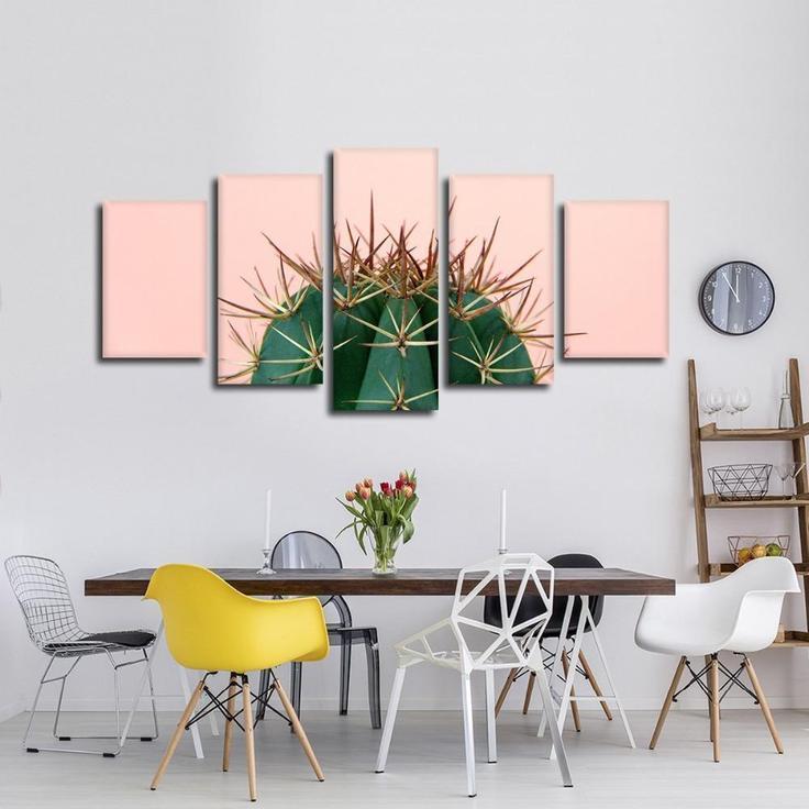 Prickly Cactus Nature Canvas Wall Art