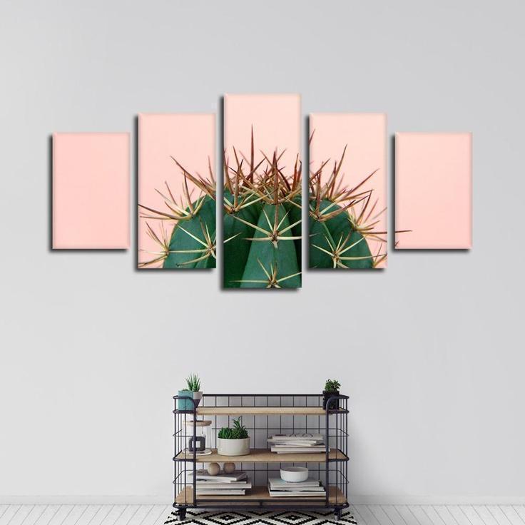 Prickly Cactus Nature Canvas Wall Art