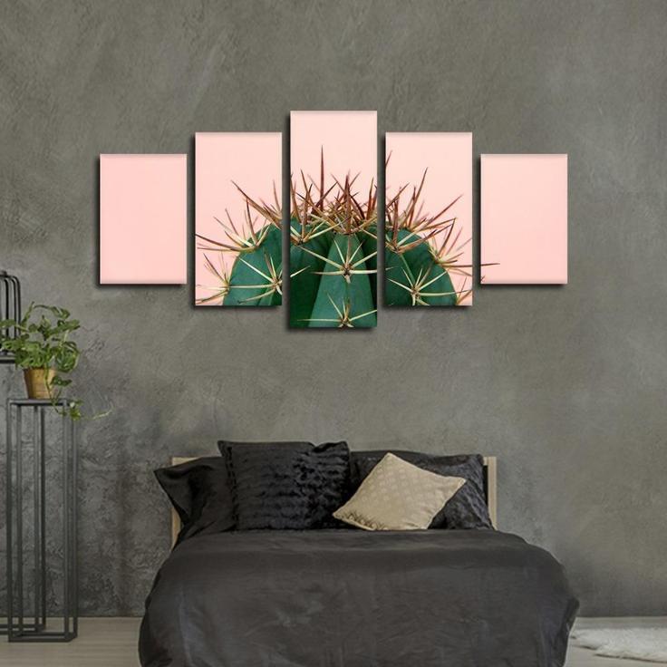 Prickly Cactus Nature Canvas Wall Art