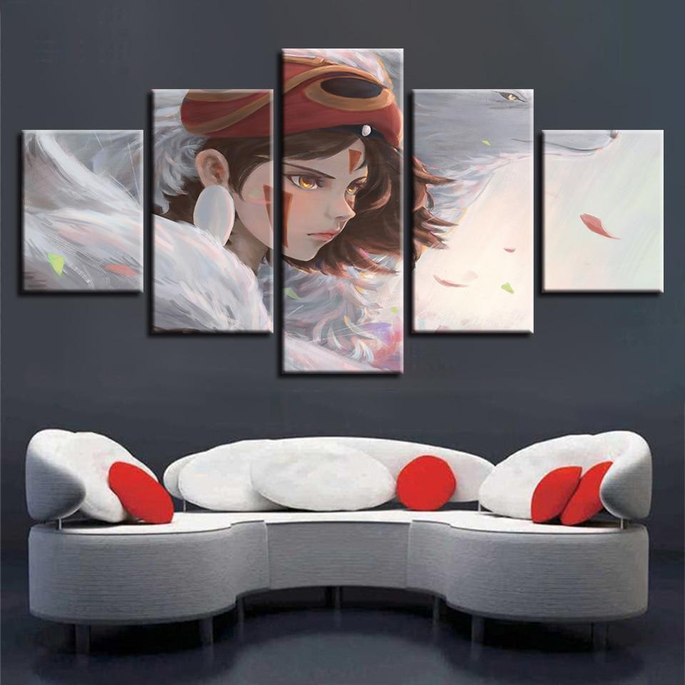 Princess Mononoke Anime Canvas Wall Art
