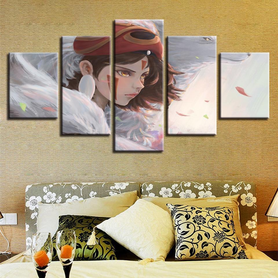 Princess Mononoke Anime Canvas Wall Art