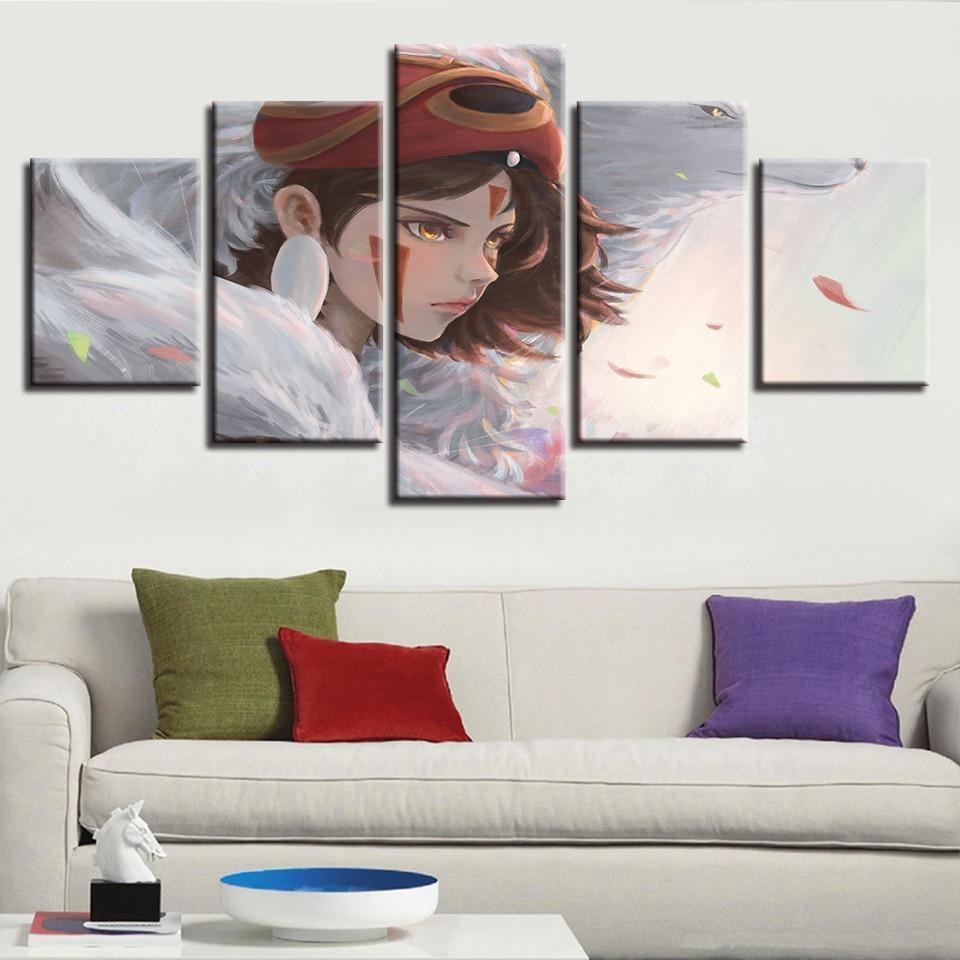 Princess Mononoke Anime Canvas Wall Art