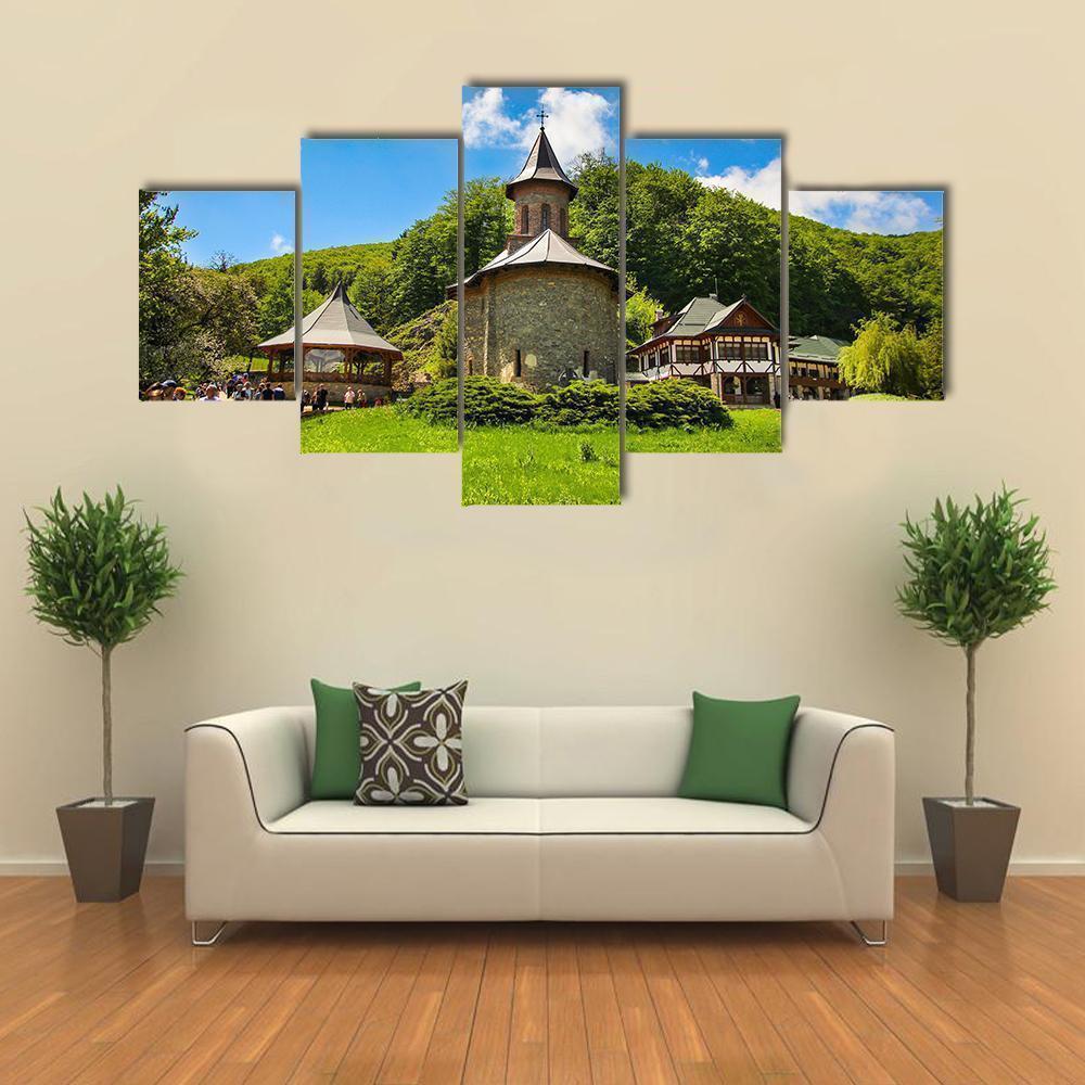 Prislop Monastery Hateg In Romania Nature Canvas Wall Art