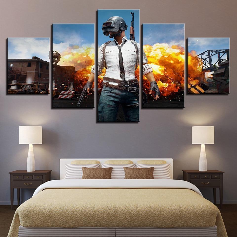 PUBG Classic Backgroud Gaming Canvas Wall Art