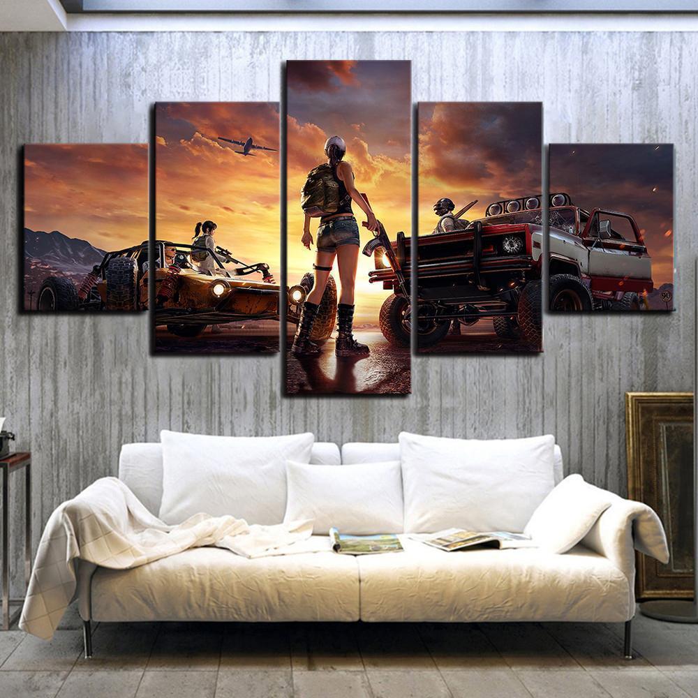 PUBG New Dawn Gaming Canvas Wall Art