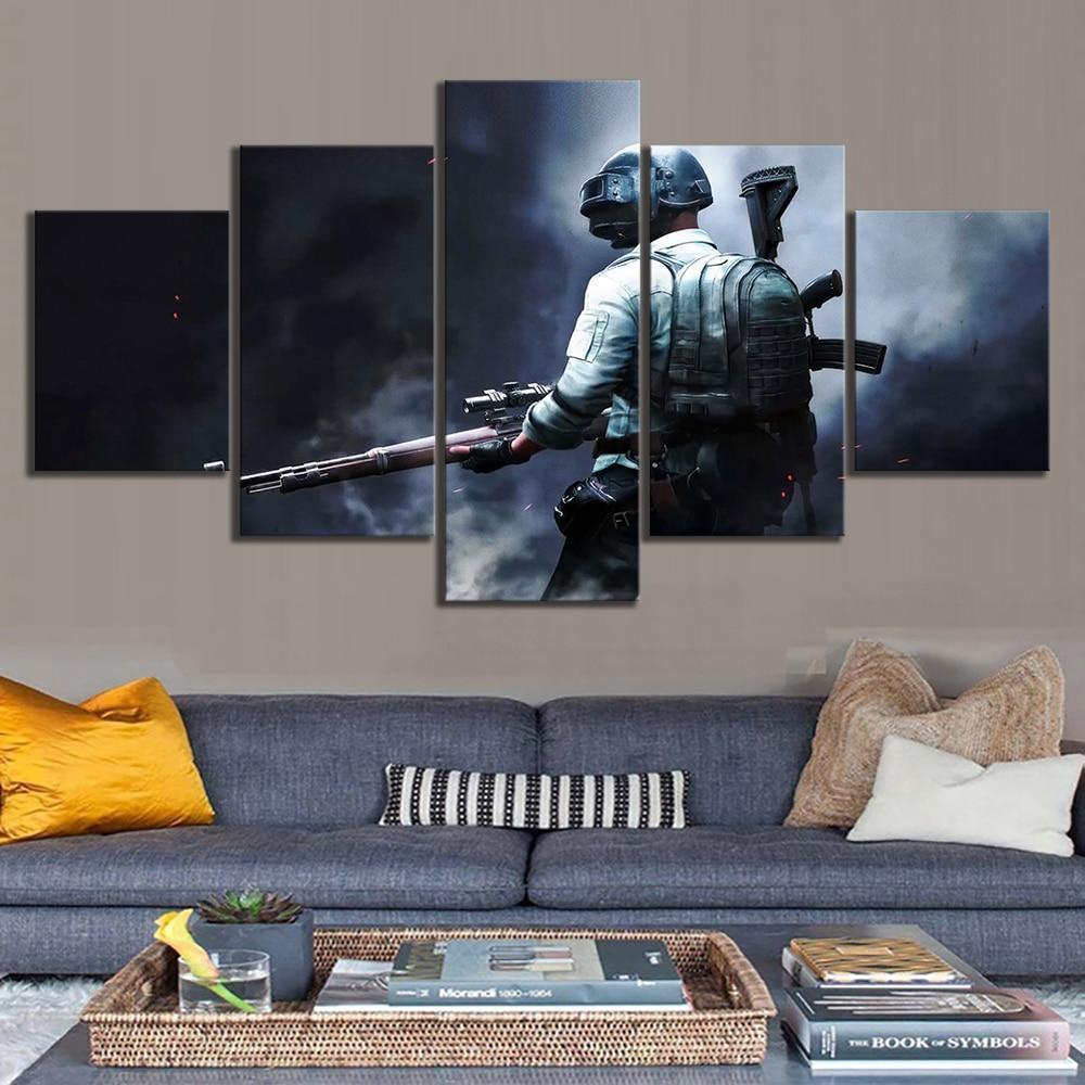 PUBG Sniper Game Character Gaming Canvas Wall Art